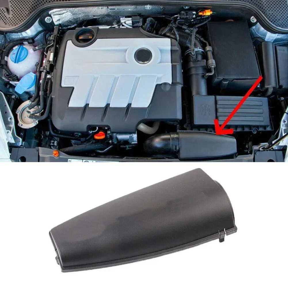 

Car Air Intake Duct Cover Lid For Golf MK5 MK6 2004-13 1.9TDI 2.0TDI 2.0TFSI For Rabbit For Superb Black Front Car Accessories