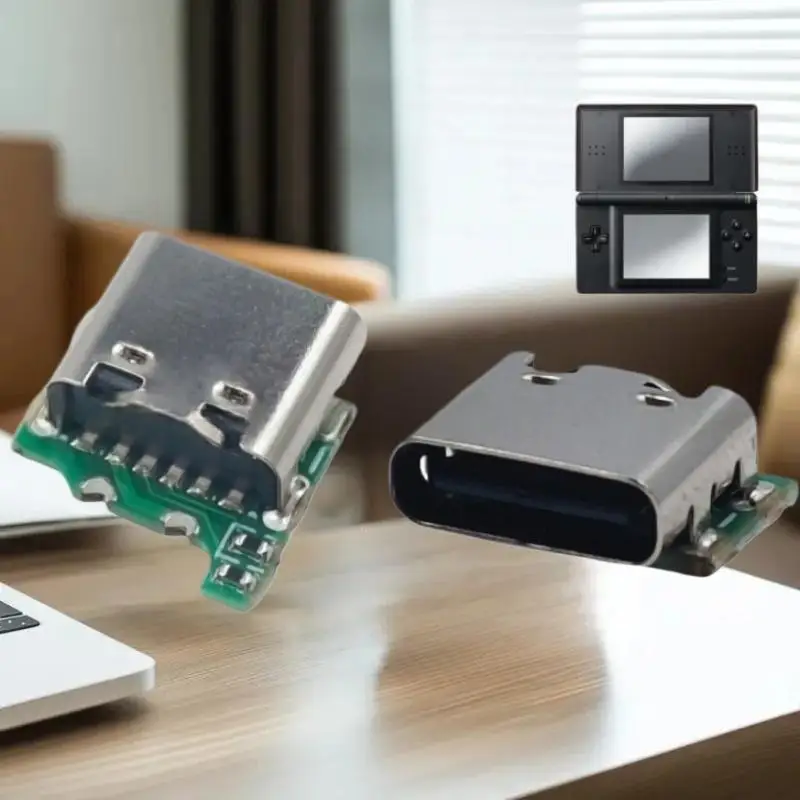 حزمة واحدة لتحويل شحن NDSL إلى USB-C، استبدال منفذ شحن Nintendo NDS Lite USB-C