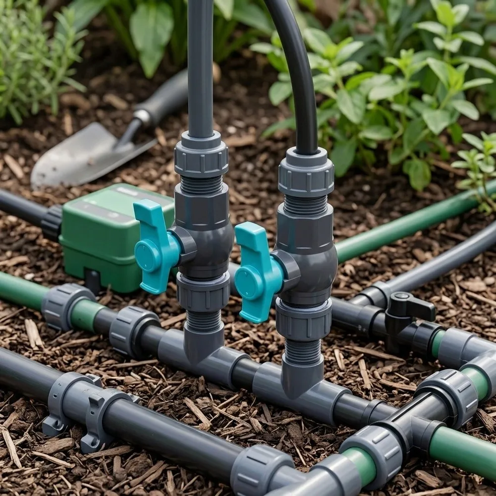 PVC Ball Valve Designed for 1-Inch Pipe with External Internal NPT Threads for Pool Spa and Irrigation Systems