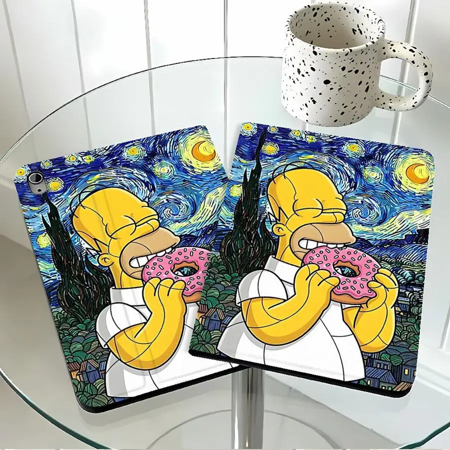 Case for Xiaomi Redmi Pad SE K Pad 8.8 9.7 12.4 Inch Pad 5 6 7 8 Pro Pad 6s Pro 7 Ultra With Pencil Holder S-Simpsons Starry