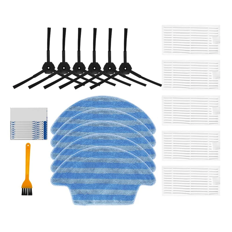 

A24F-для Ecovacs CEN540/CEM546 Hepa фильтр тряпки для швабры замена тряпки роботизированный пылесос запасные части аксессуар