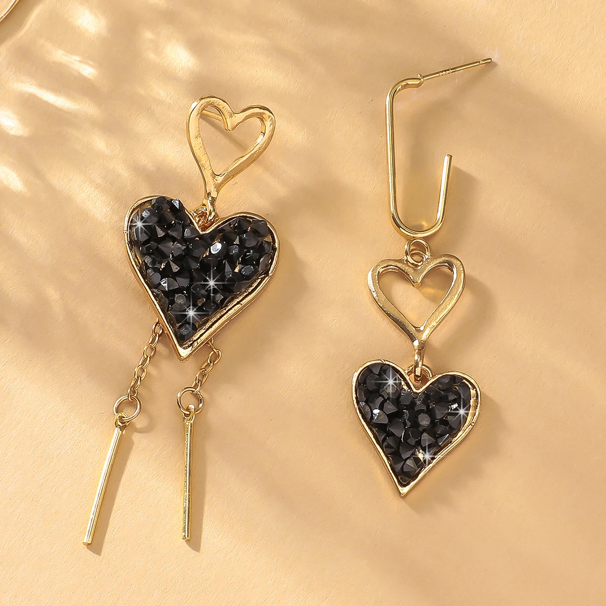 2 قطعة أقراط على شكل قلب خوخ غير منتظمة للسيدات إكسسوارات مجوهرات مناسبة للتاريخ والحفلات والمهرجانات