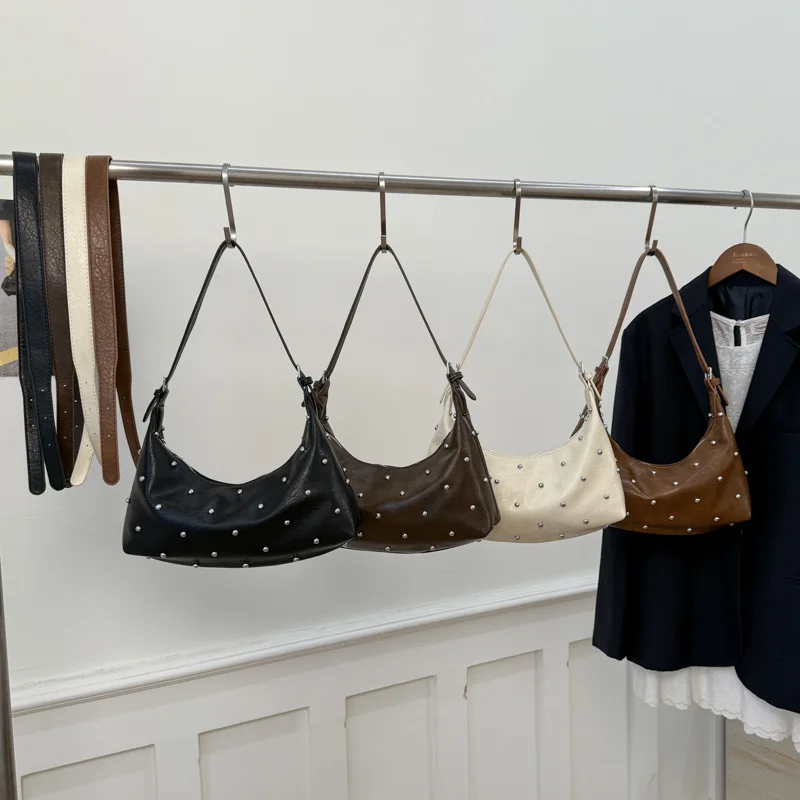 

Осенняя повседневная сумка-мешок 202, эстетичная женская сумка через плечо, минималистичная сумка через плечо, универсальная сумка «день-ночь»