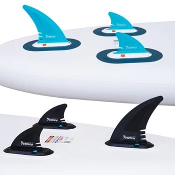 3 pçs/set barbatanas de prancha de surf de náilon fcs prancha de surf cauda sup acessório para funwater koi prancha de surf inflável