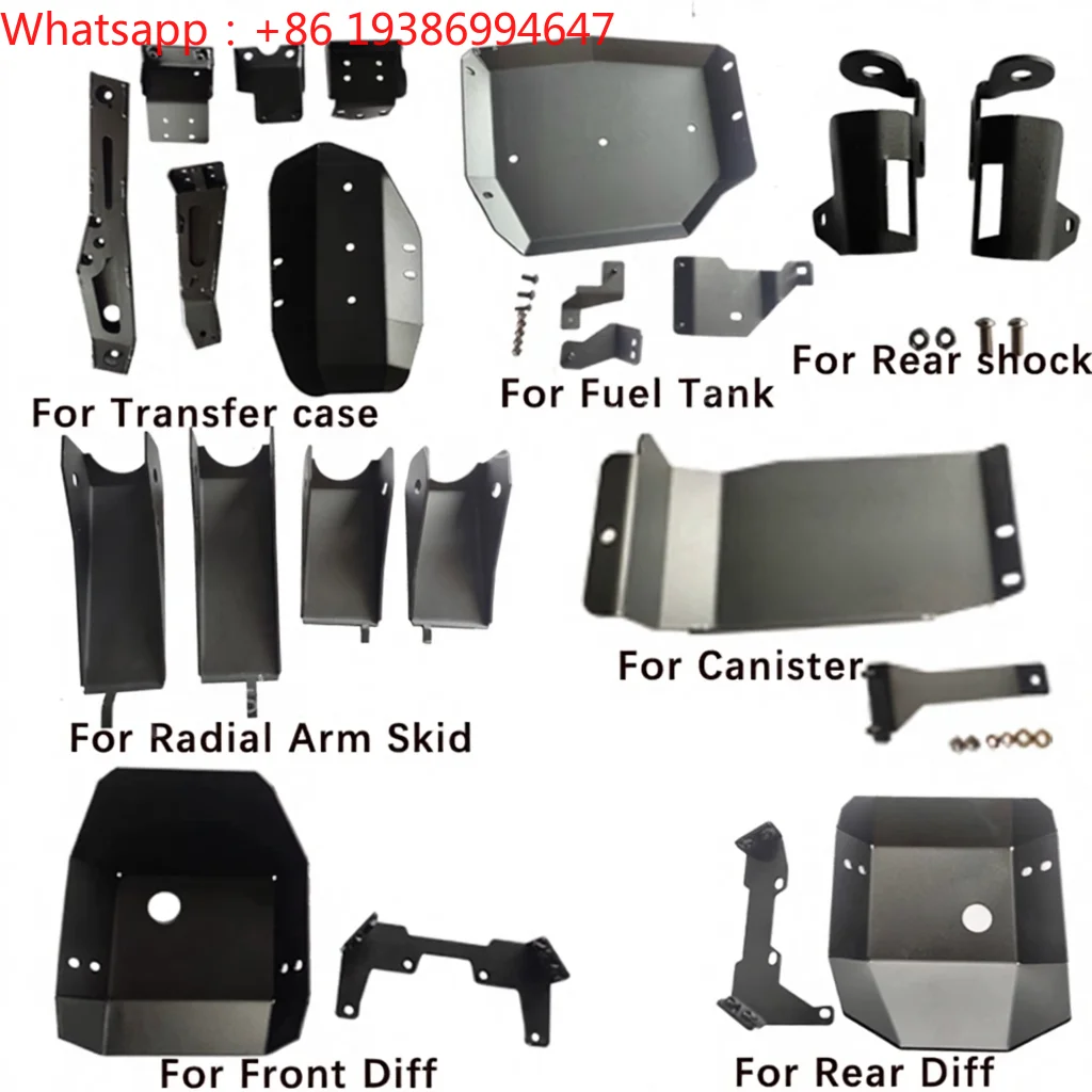 For 3 Doors 5 Doors Underbody Chassis Protection Skid Plates Full Kit Steel for Suzuki Jimny  JB64 JB74 2018 2023-2025