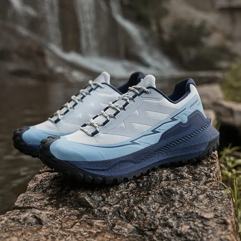 Mens Outdoor Hiking Shoes Lightweight Breathable Climbing Running Shoes Off-road Cushioned Sneakers Walking Boots