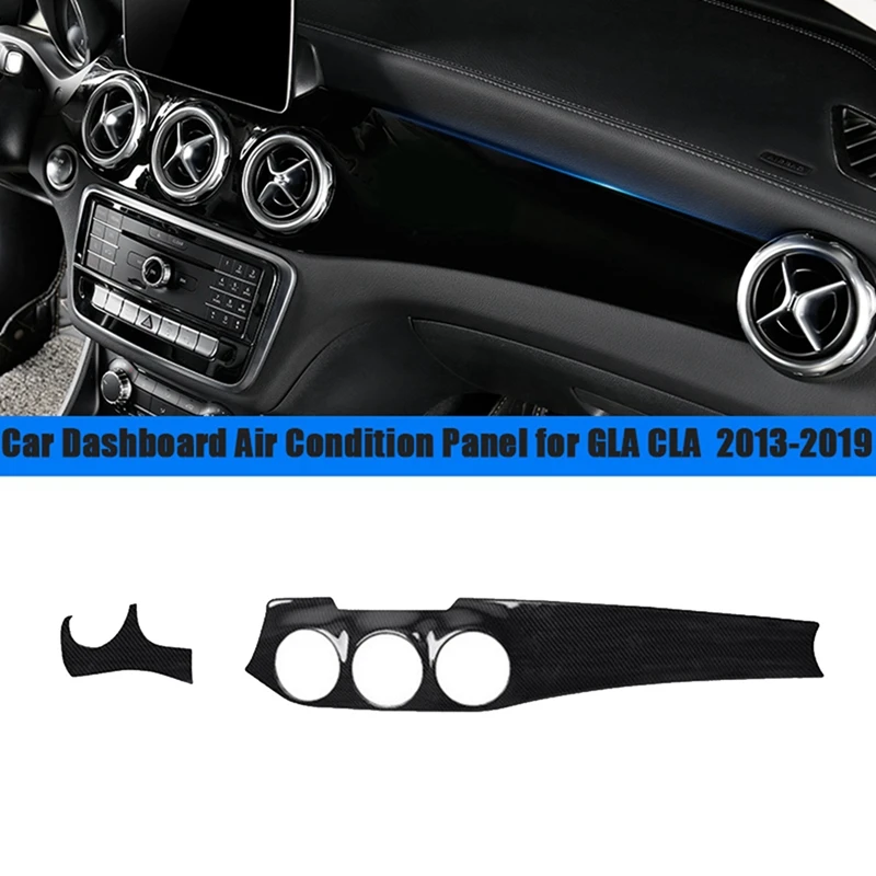 2Pcs LHD Car Center Dashboard Air Condition Outlet Panel Trim Cover For Mercedes Benz W176 CLA C117 GLA X156 2013-2018