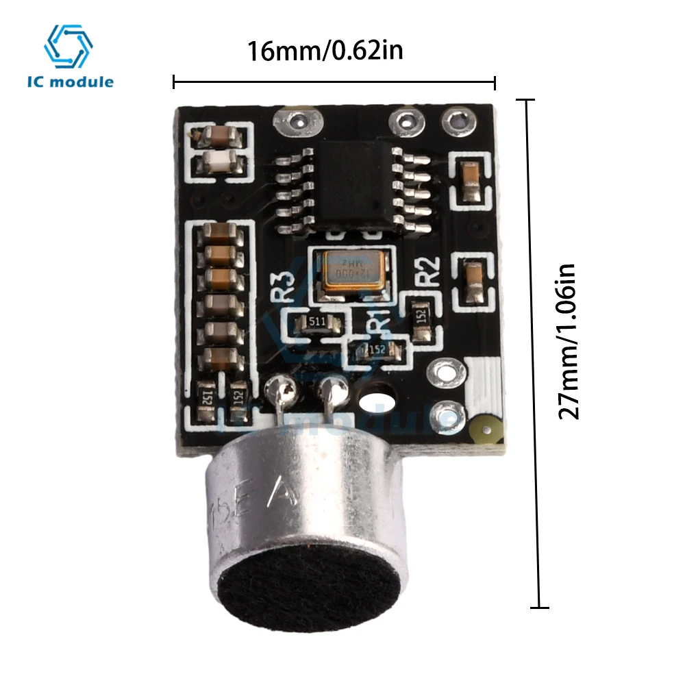 FM Transmitter Pickup Pick up Module Mini Wireless Microphone MIC Wireless Audio Transmitter FM Emission MIC Core Board