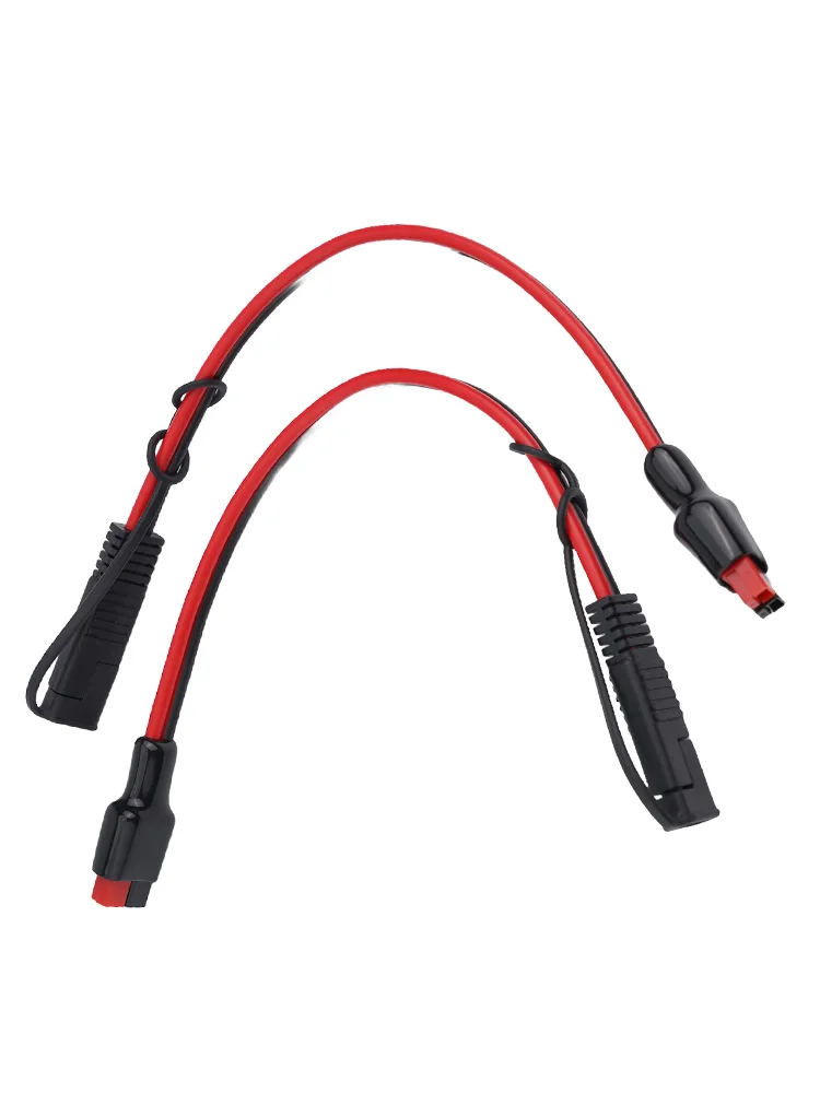 1 Pair 12 Gauge 30A 360W SAE to For Pole Cable Connector with Pure Copper Conductors for Reliable Power Transfer