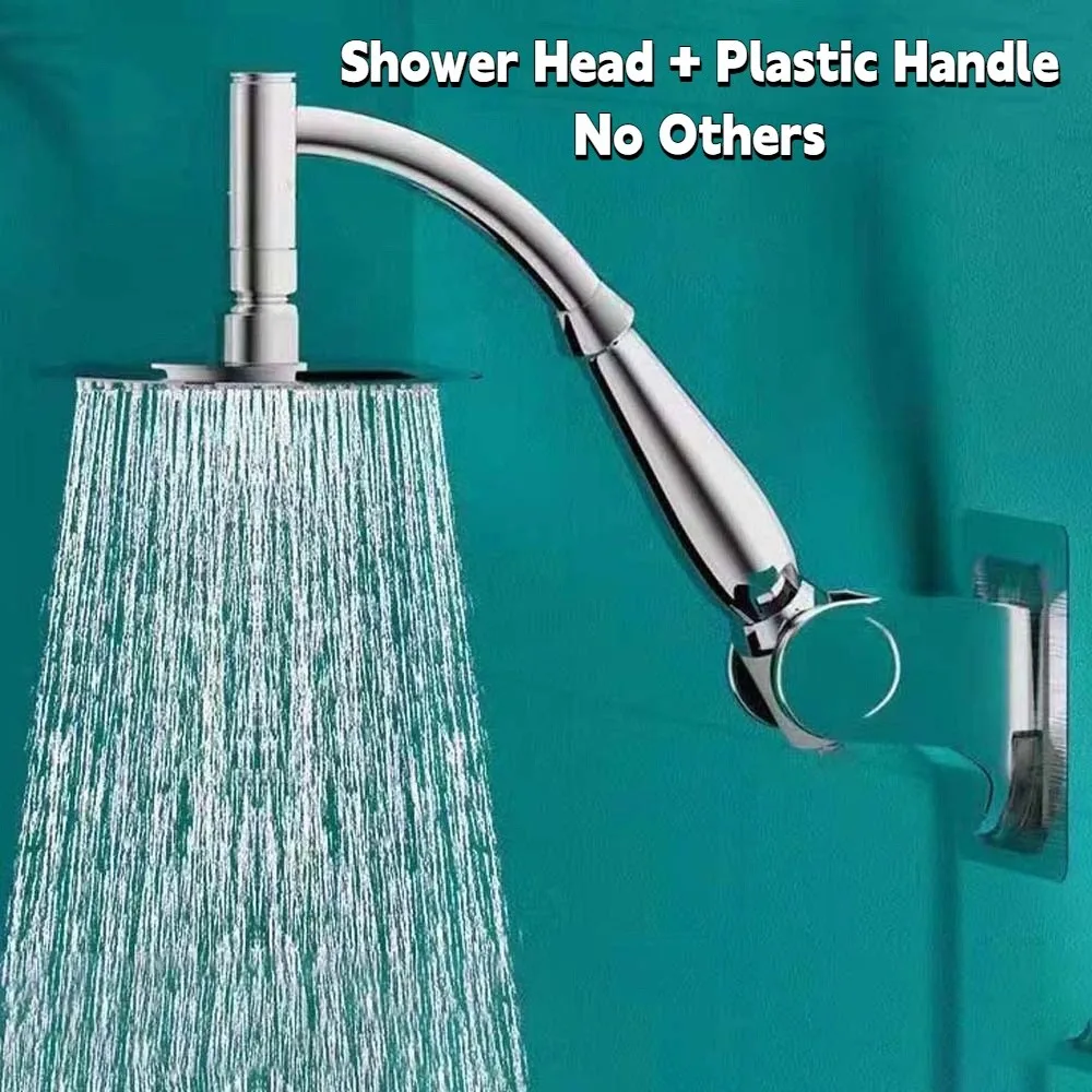 

6inch/8inch Shower Heads High Pressure Square Pressurized Technology Pressurized Shower Nozzle Handheld Water-saving
