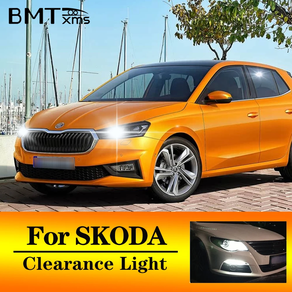 

BMTxms 2X T10 W5W LED Clearance Light For Skoda Fabia MK1 MK2 MK3 Felicia Karoq Kodiaq Octavia 1 2 3 Rapid Roomster Superb Yeti