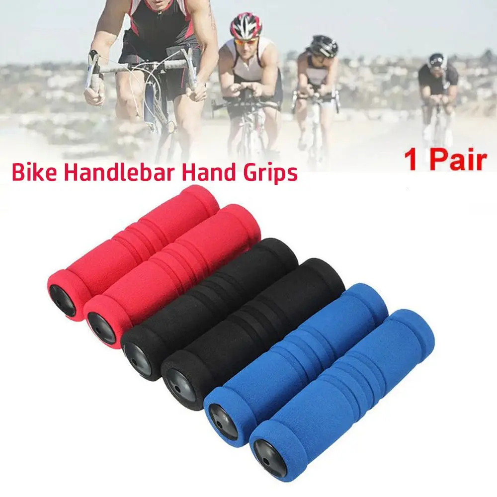 Anti Slip Bike Cycling Handle Grips Soft Sponge Foam Bike Handlebar Hand Grips Bicycle Accessories PTE Mountain Bike Grips