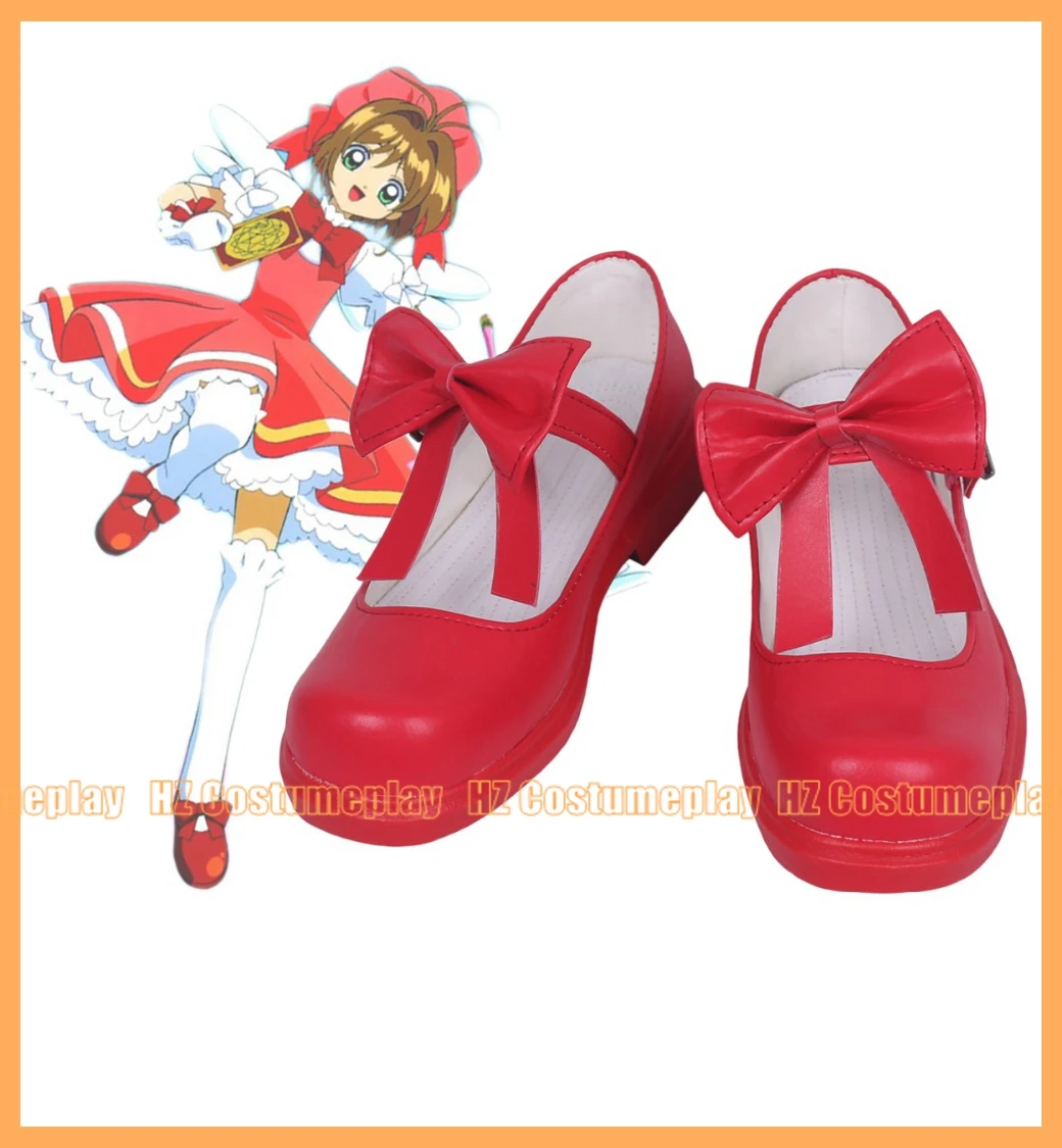 

Аниме-карточка Captor Sakura Clear Card Sakura Cosplay Shoes красного цвета на заказ