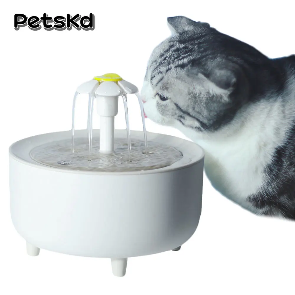 Cat Water Fountain Auto Filter Electric Mute Cat Drinker Bowl 2L Recirculate Filtring Drinker for Cats Pet Water Dispenser Feed