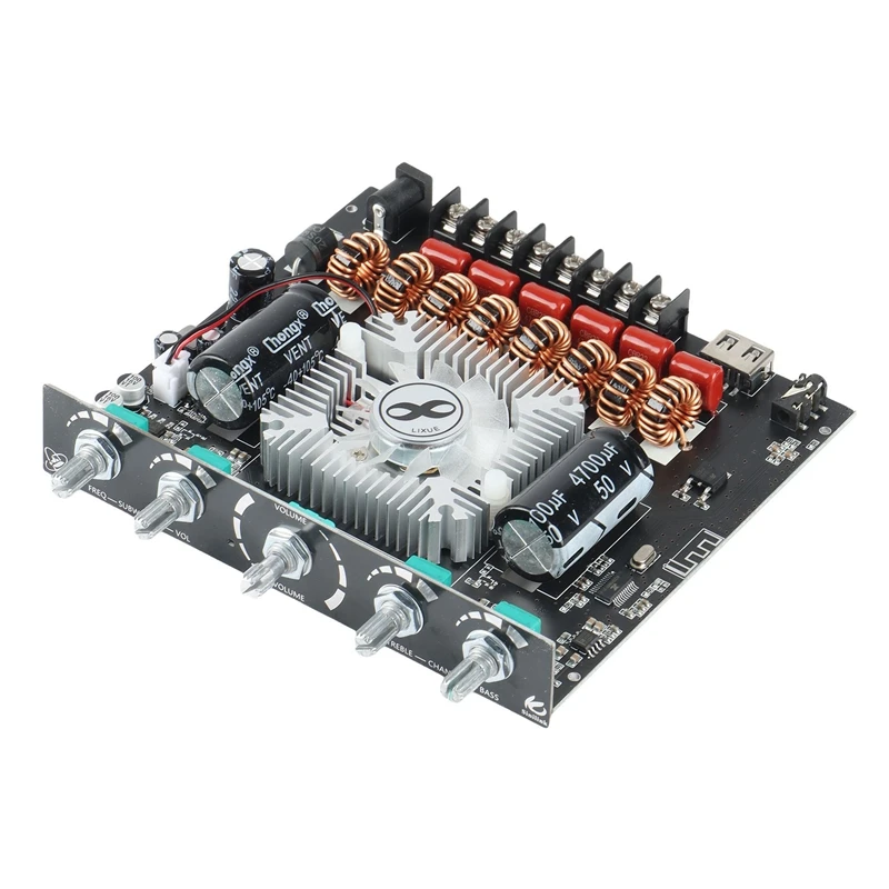 Top Deals XY-S350H 2.1 Channel TPA3251 Bluetooth Power Amplifier Board High Bass Subwoofer 220Wx2+350W