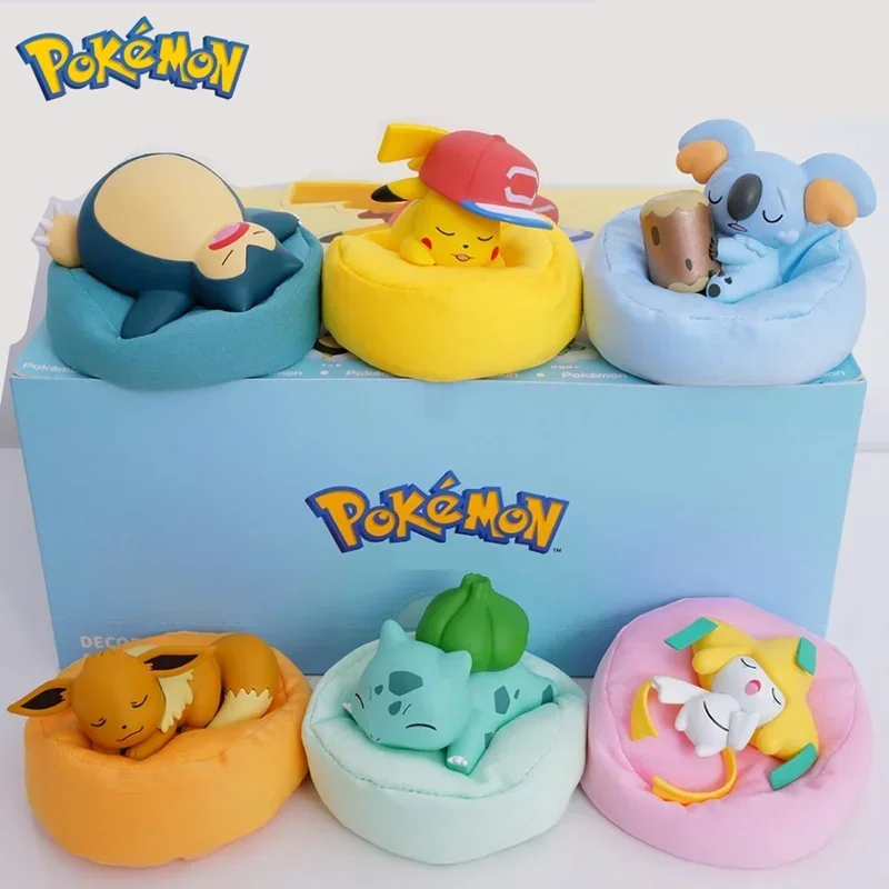 Figura de Anime de Pokémon para niños, Pikachu, Charmander, Squirtle, Bulbasaur, Psyduck, Linda muñeca de acción para mascotas, modelo coleccionable, regalo de juguete