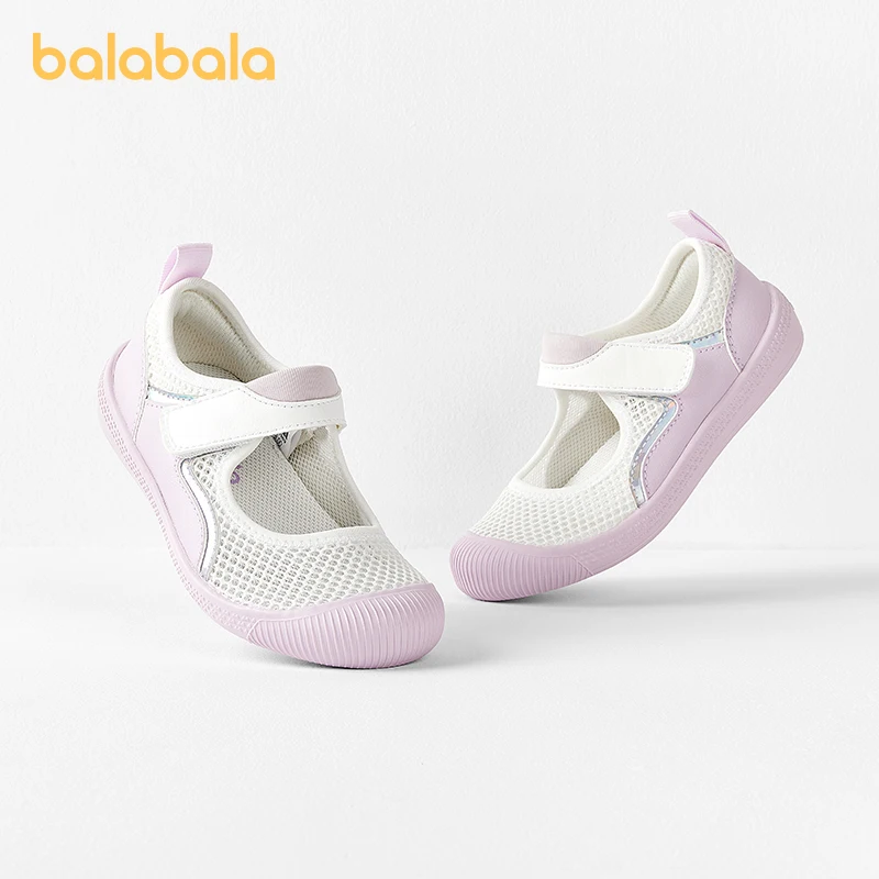 Balabala-Chaussures en toile pour enfants, garçons et filles, semelle souple, non ald, nouvelle collection été 2024