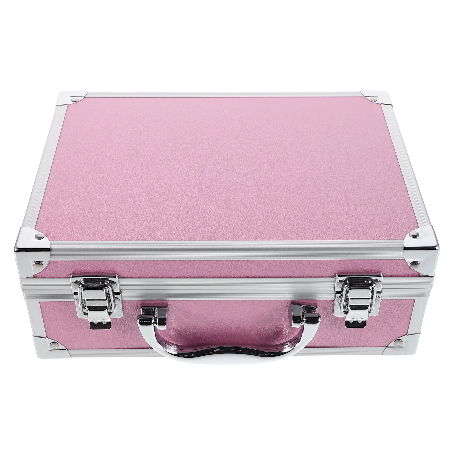 صندوق أدوات كبير من سبائك الألومنيوم، حقيبة مكياج محمولة، منظم تخزين متعدد الوظائف لأدوات مستحضرات التجميل واللوازم الطبية الثقيلة