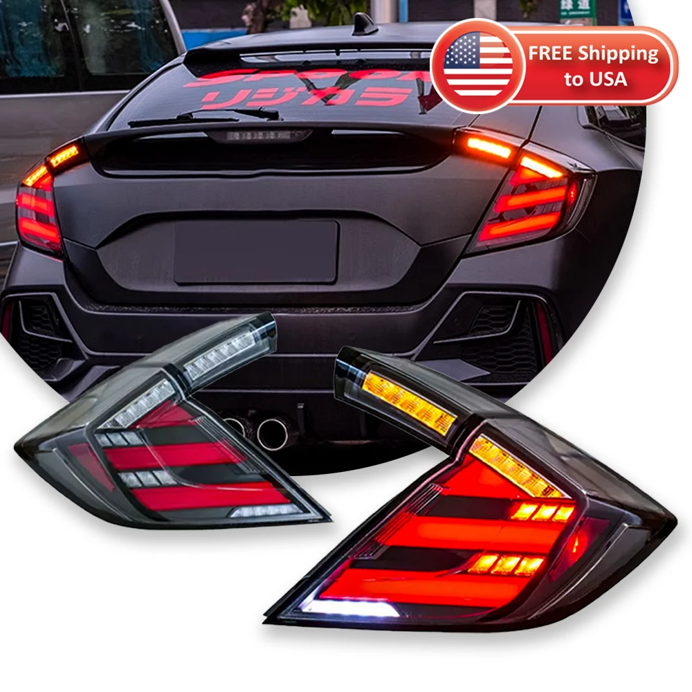 

Car Lights For Honda Civic 10th 2016-2021 Taillight LED Projetor Tail Lamp Daytime Running Light Automotive Accessories