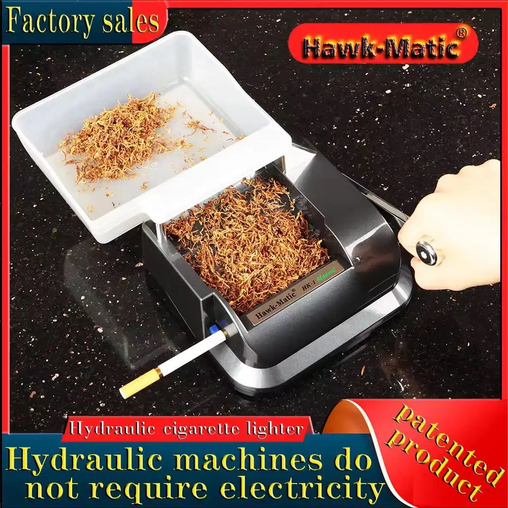 HK-1 Manual Cigarette Rolling Machine Hydraulic Cigarette Maker Injector Tobacco Filling 5.5/6.5/8.0mm Tube Smoking Accessories