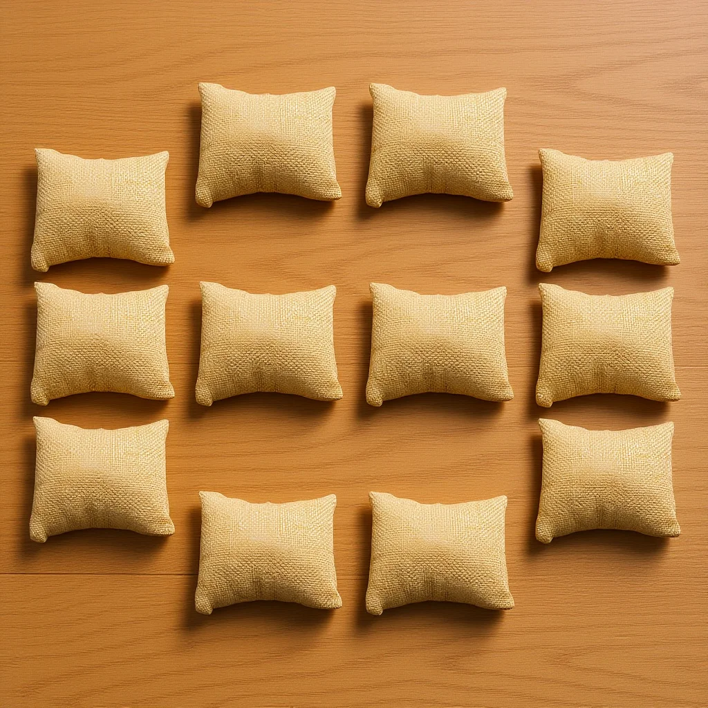 

12 Piece Watch Pillow Cushion Brown Jewelry Display Stand for Watch Box Bracelet Bangle Chain Holder Portable Linen Style