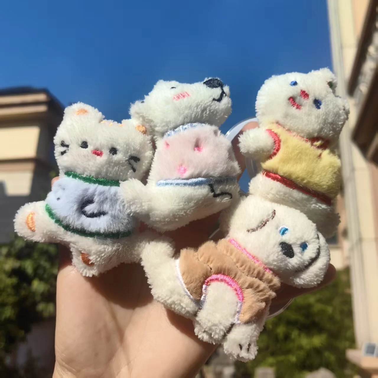 

Winter Plush Bunny Magnetic Holder Grip Tok Universal Fabric Cute Cat Foldable Smart Tok For Magsafe For iPhone Samsung Socket