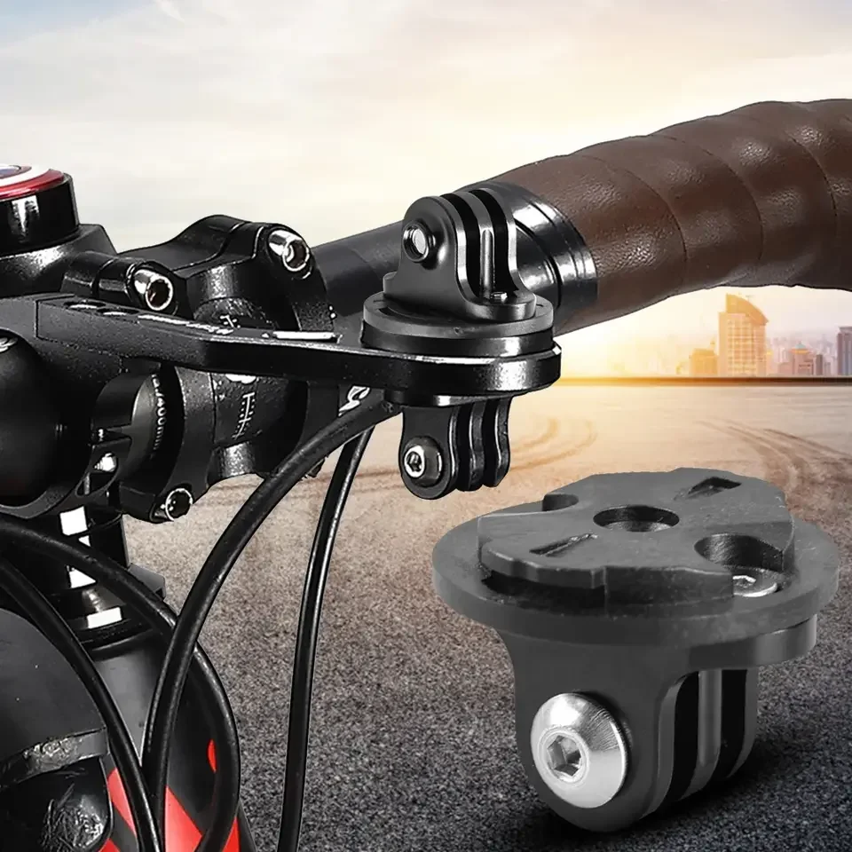 Aluminium Legierung Fahrrad Gopro Halter Basis Straße Fahrrad Licht Heben Adapter Ultraleicht Computer Halterung Basis Für Garmin/XOSS/IGP