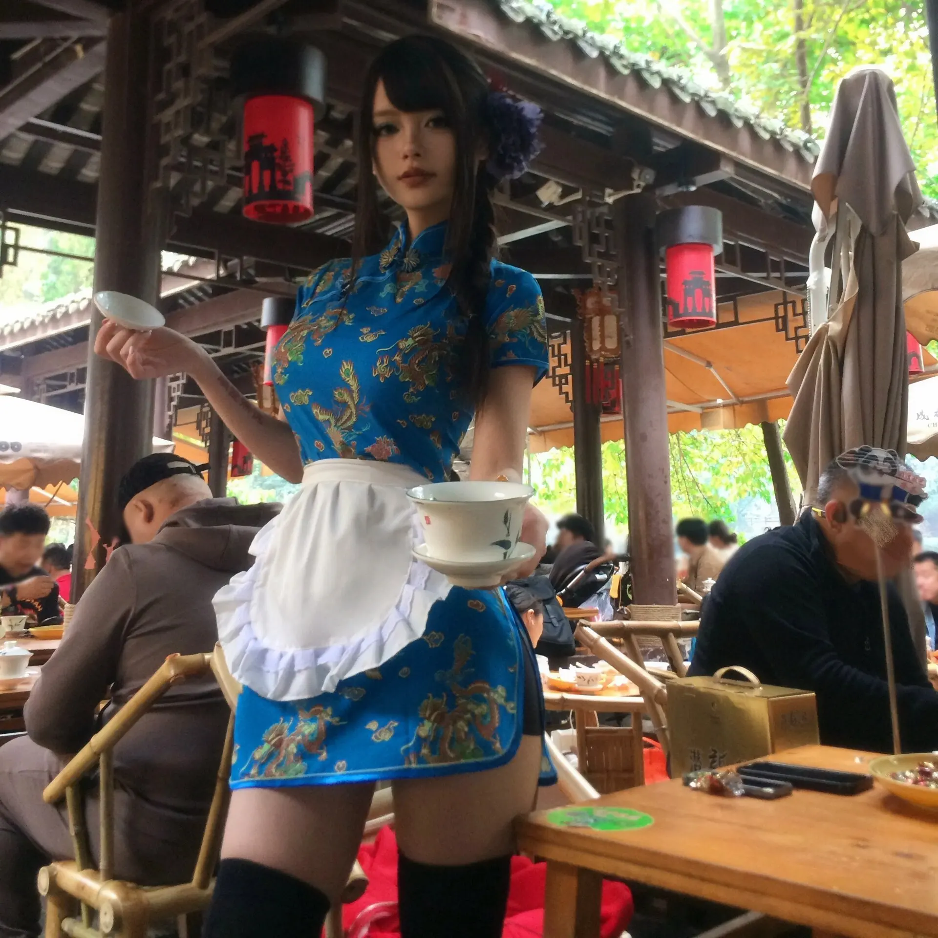 Nowy chiński strój Sle Dr loween Cisas Cosplay orm Soft Girl Maid Skirt ort na co dzień