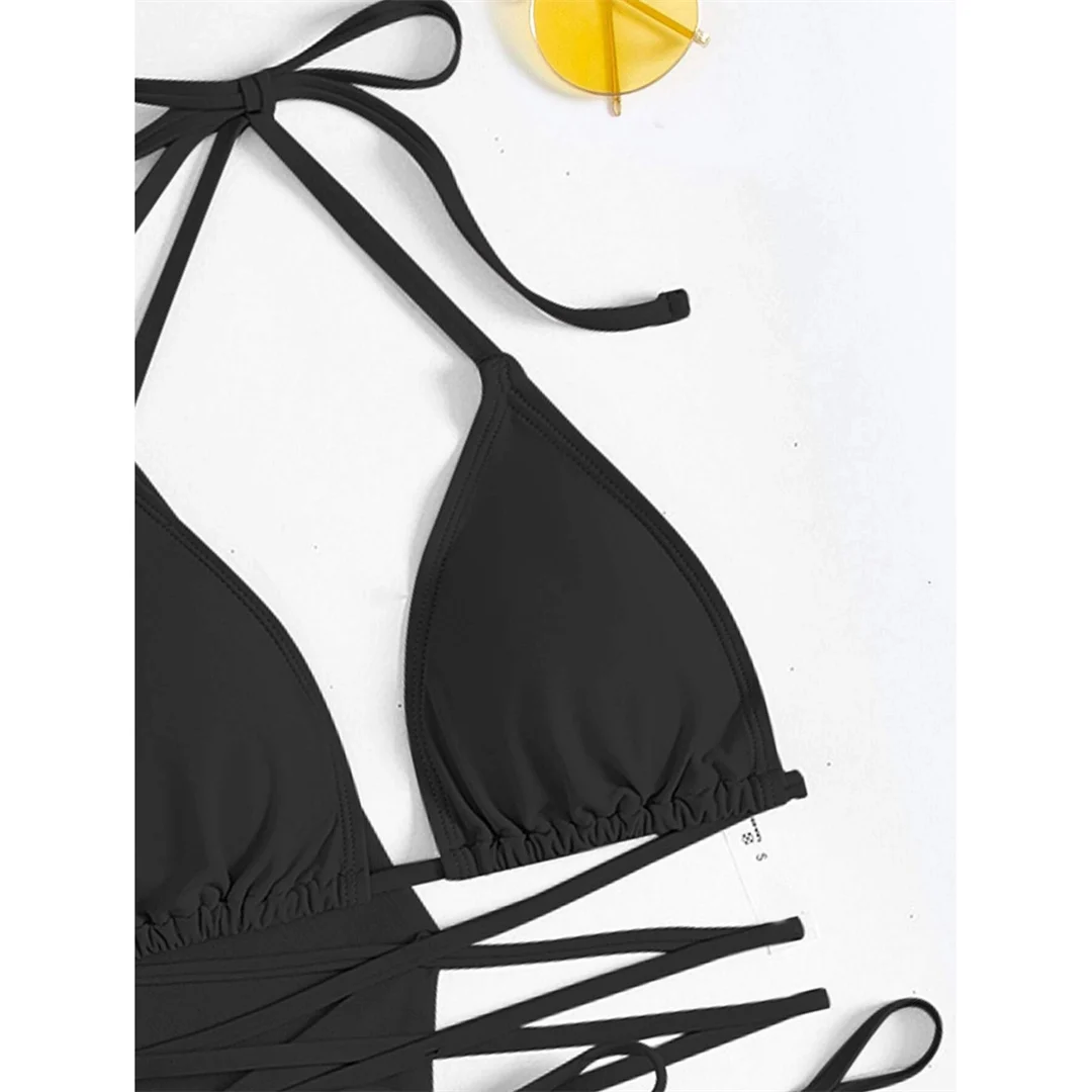 S - XL, mit Fransenrock, langärmeliges Bikini-Set für Damen, Badebekleidung, vierteiliges Bikini-Set, Badeanzug, Badebekleidung, Modell V7060. – Detail 37