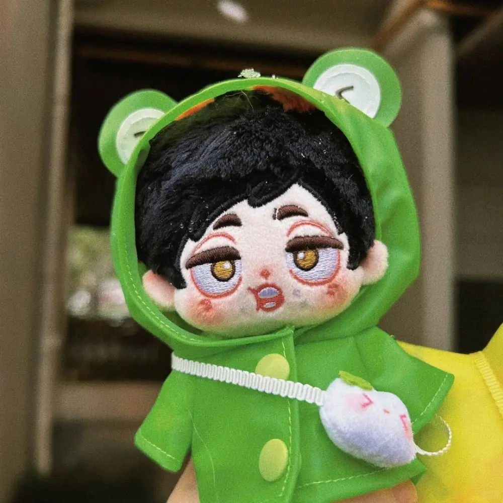 

Dress Up 10cm Cotton Doll Clothes Onesuit Outdoor Raincoat 10cm Doll Outfit Frog Lovely Star Doll Clothes Children's Gift