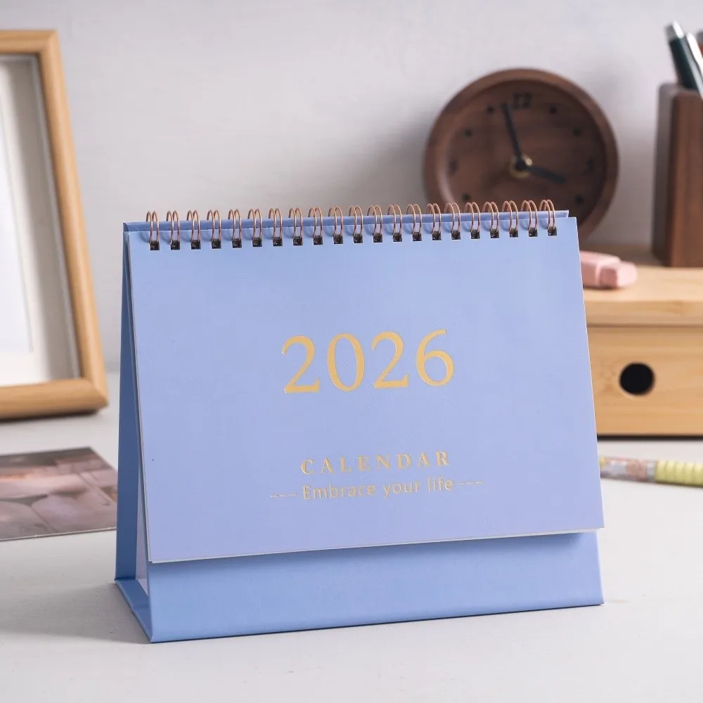

Writeable Memo Standing 2026 Desktop Desk Calendar Portable Foldable Table Calendar Academic Planner Office Stationery