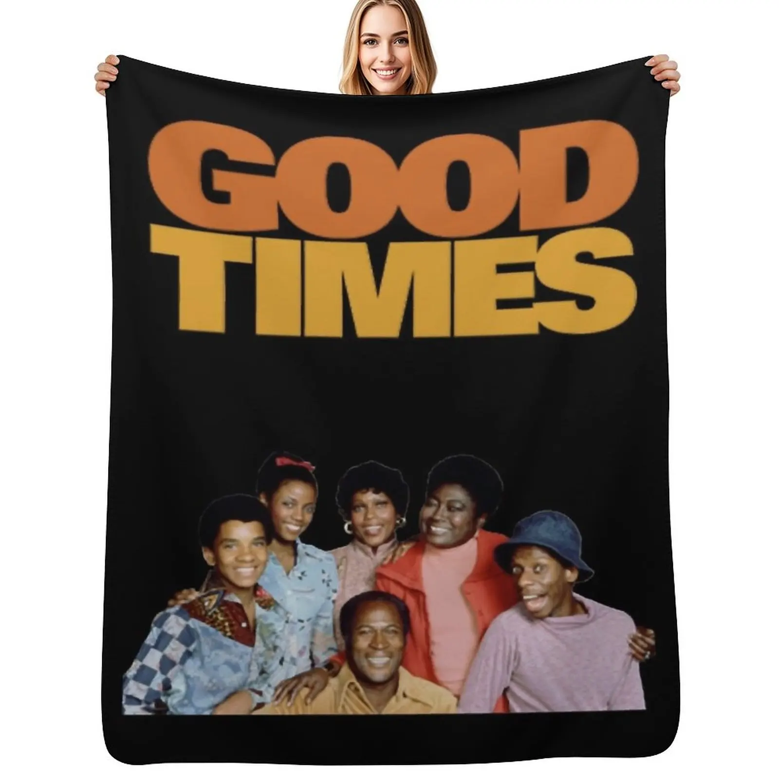 

Good Times 70s Cast Classic Throw Blanket Soft Bedroom Blanket for Night Sleeping