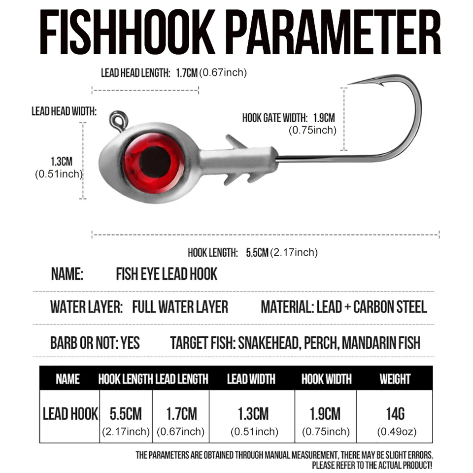 Walk Fish Jig Head ojo grande – Anzuelo antidesenganche para mar - imagen 5