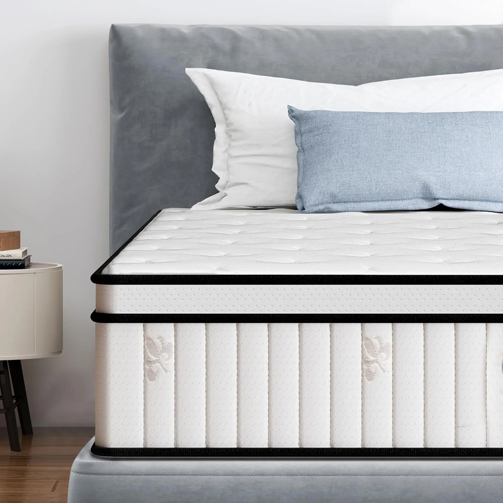 10 Inch Hybrid Mattress With Gel Memory Foam Pocket Spring Medium Firm CertiPUR-US Fiberglass Free