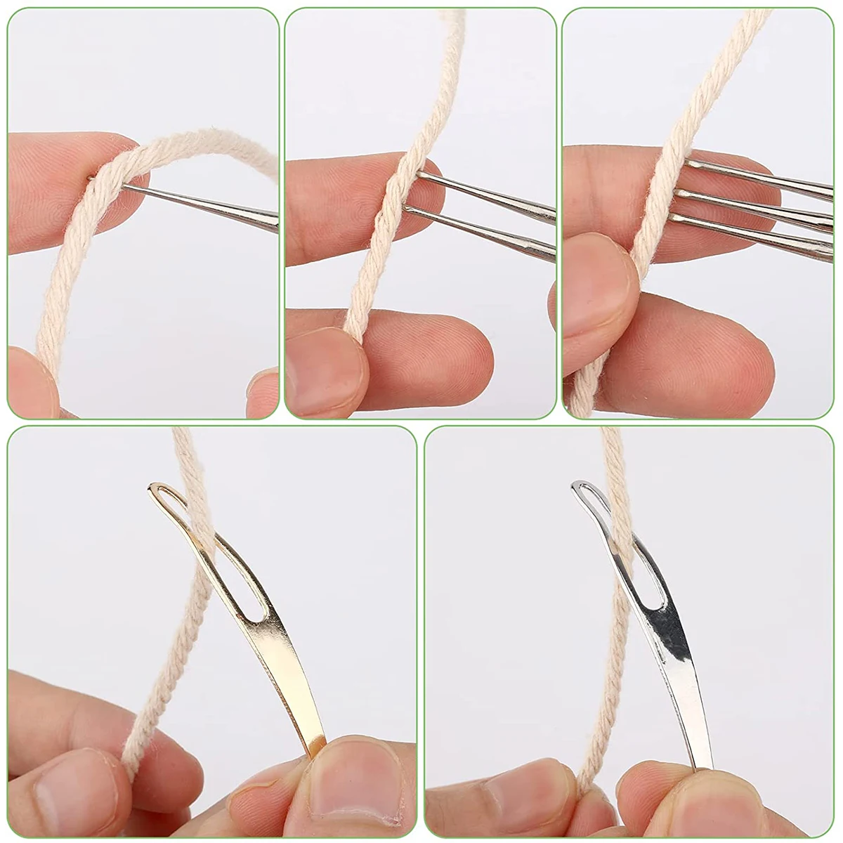 5Pcs Dreadlock Crochet Hook Wood Crochet Needles Hair Dreadlocks Tool DIY Braid Hair Weaving Tool for Braid Craft