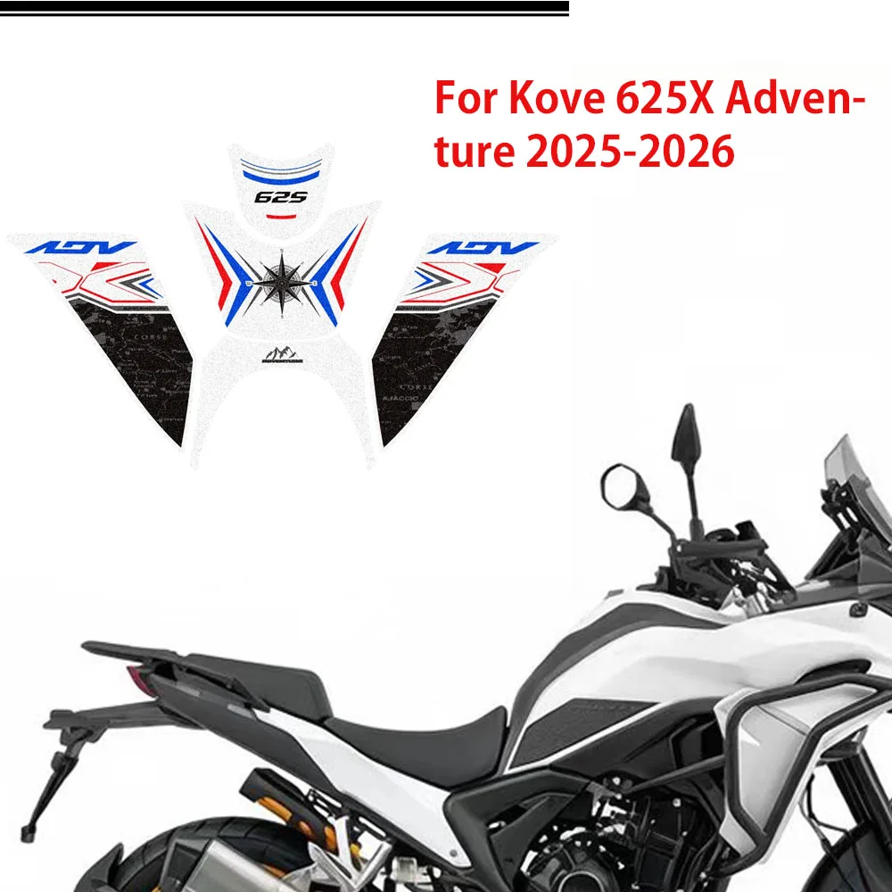 For Kove 625X 625 X  Adventure ADV   2025 2026  Explore Tank Pad Side Grips Gas Fuel Oil Knee Protector Stickers Decals