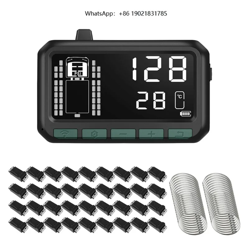 New  Heavy Truck RV Digital Tire Pressure Monitoring System 433.92Mhz TPMS Trailer Tire Sensor