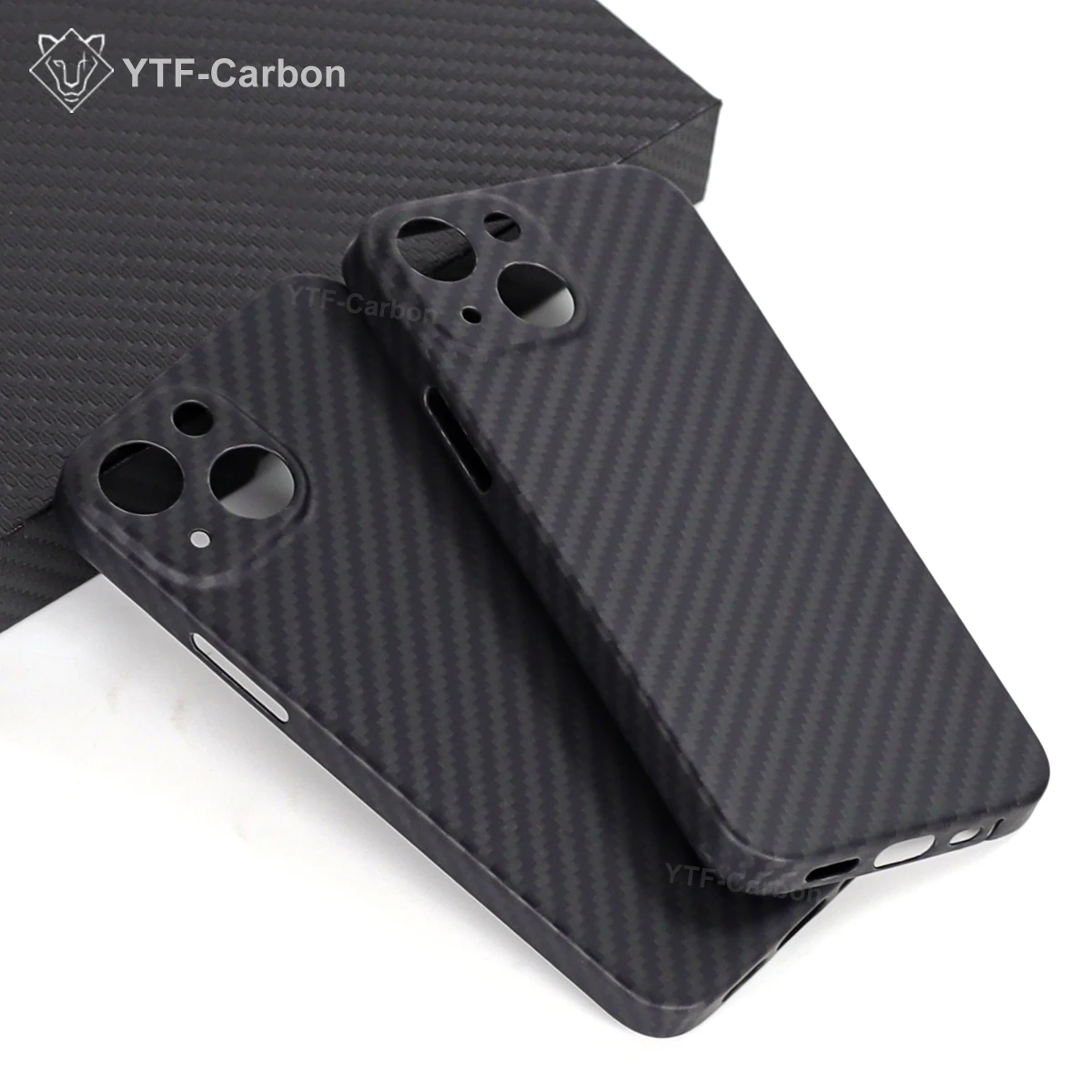 YTF dla iPhone'a 13 /13 Pro/13 Pro Max Etui na telefon komórkowy Ultracienkie etui na telefon z aramidu i kevlaru Magnetyczne etui na iPhone'a 13 Mini — zdjęcie produktu 4
