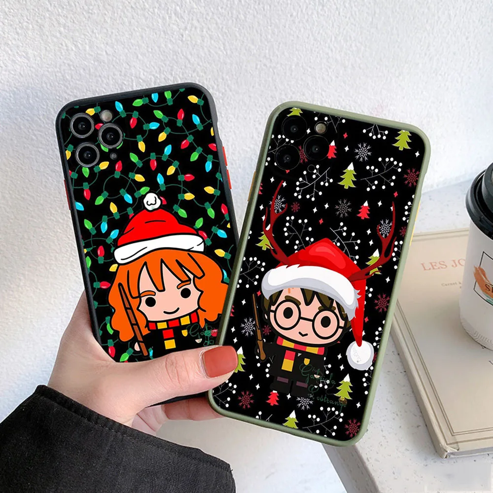 High Quality Harry Christmas Potters Phone Case For iphone 1514 13 12 11 Pro Max 8 7 Plus SE X XS XR 6S Matte Translucent Cover