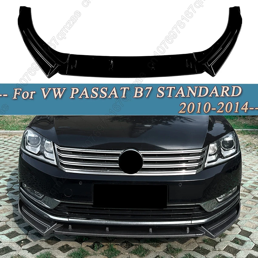 

Передний бампер, диффузор, спойлер для VW PASSAT B7 STANDARD 2010-2014, внешний вид, спойлер, защитная крышка, накладки из АБС-пластика