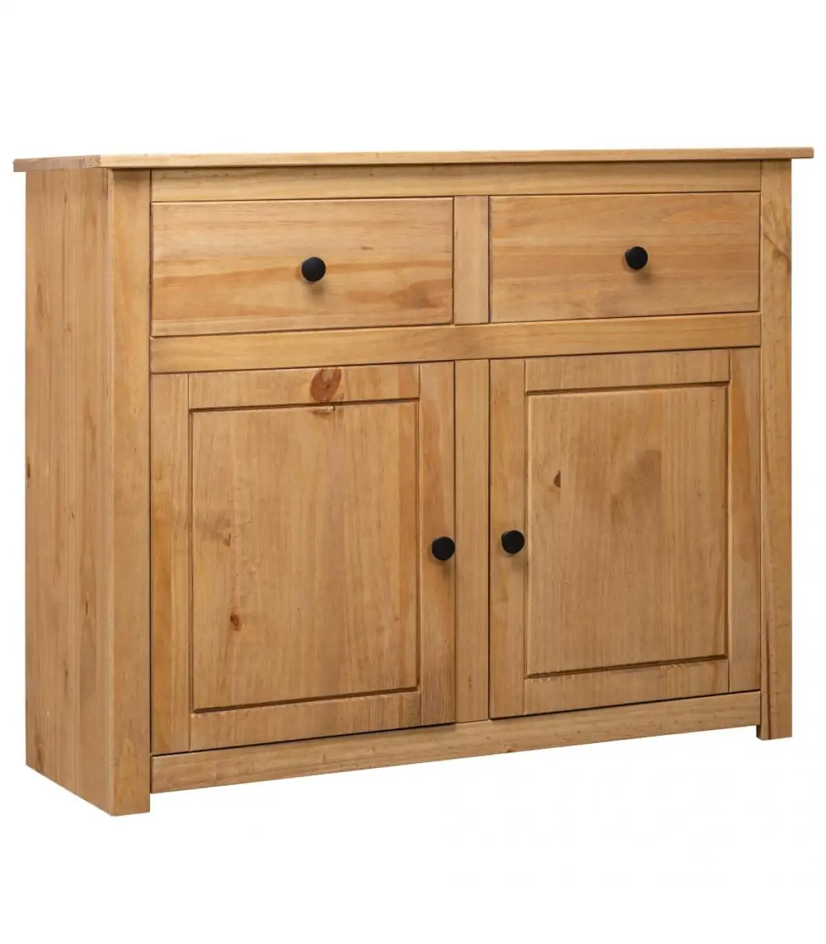 Solid pine sideboard Panama style 93x40x80 cm