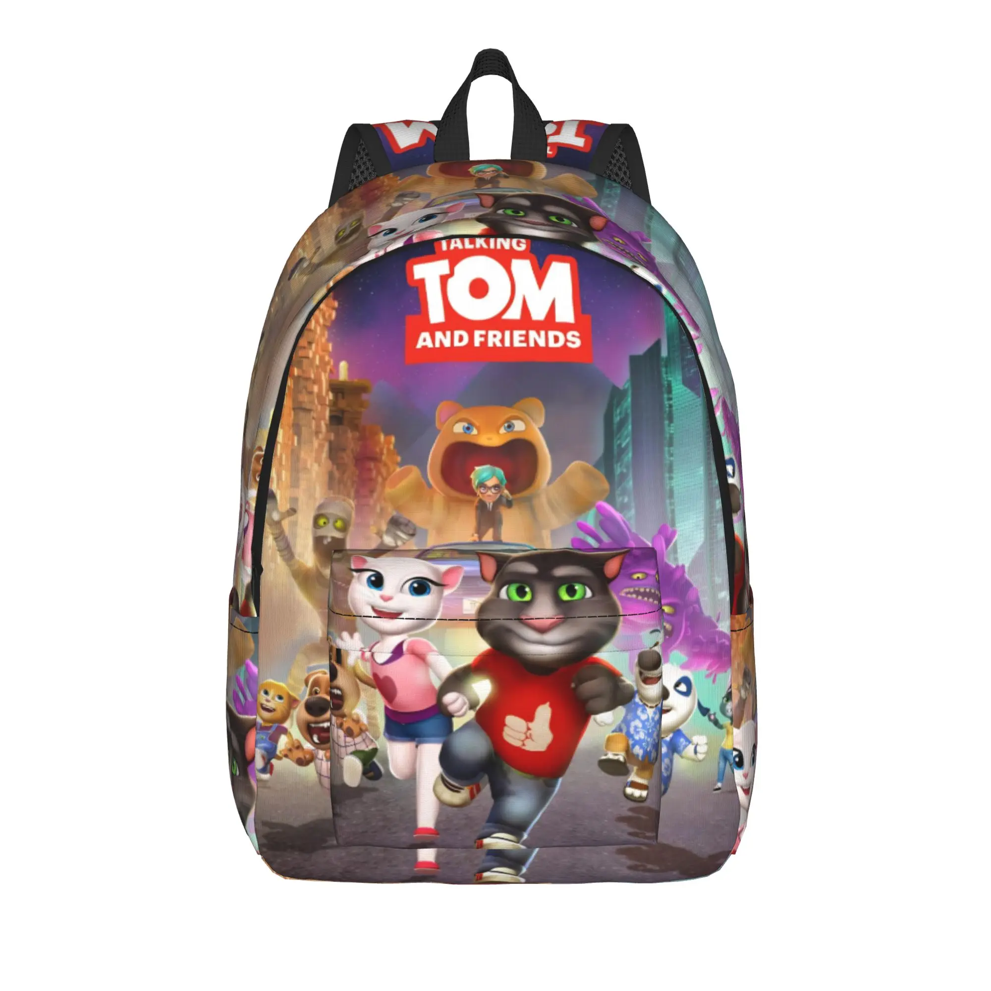 T-Talking T-Tom And F-Friends Backpack for Men Women Cool High School Business Daypack  Laptop Shoulder Bag Outdoor