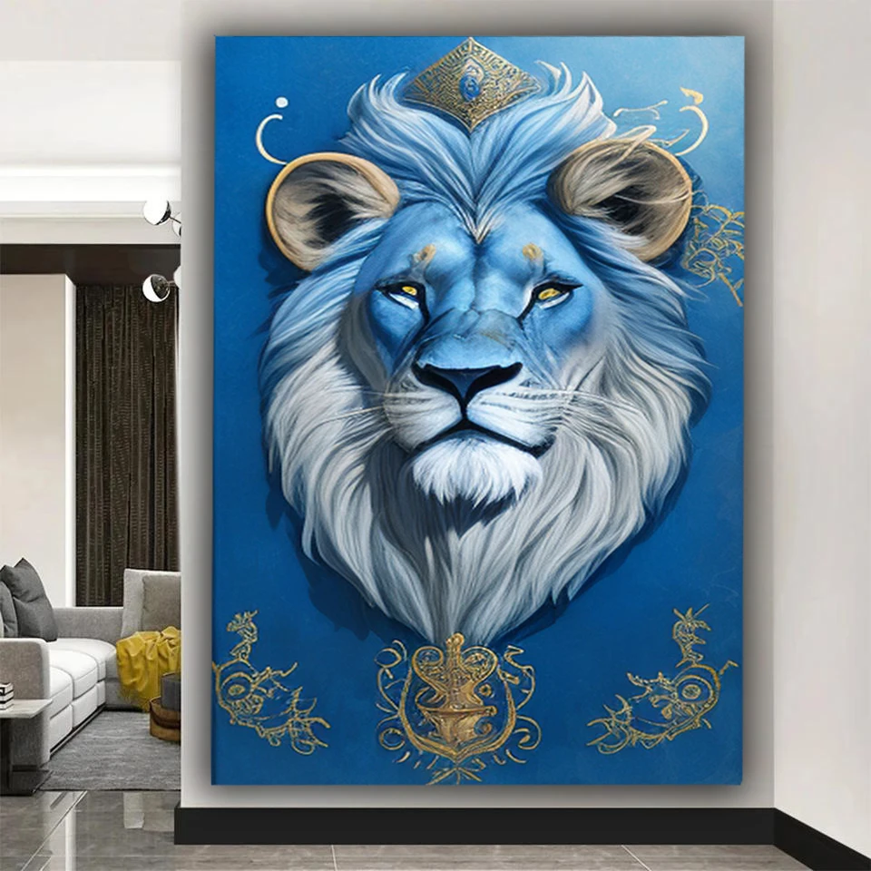 pantera-negra-abstrata-floresta-leao-tigre-diy-diamantes-pintura-nova-colecao-animais-mosaico-completo-bordado-imagem