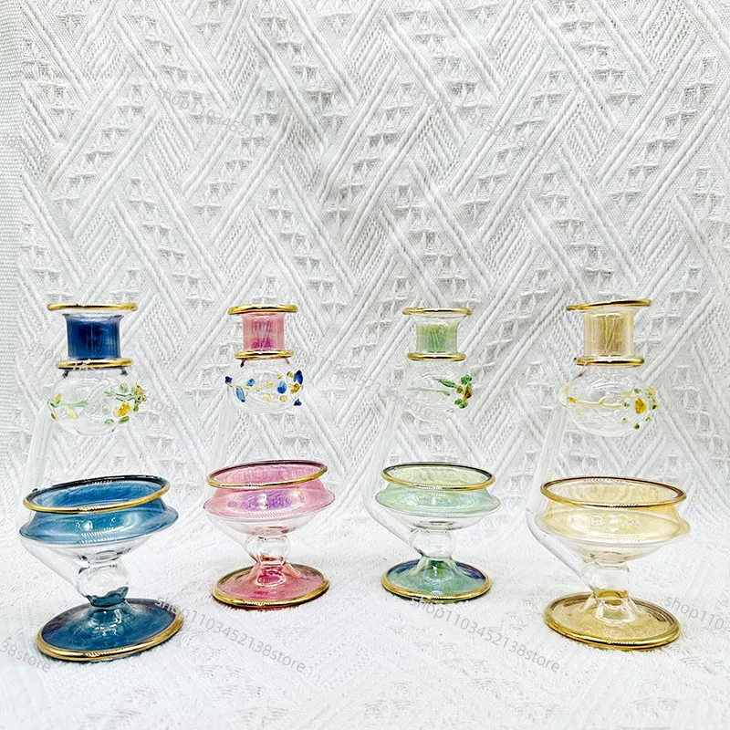 Featured Fragrance Stove Handmade 14cm Essential Oil Bottle Glass Jewelry Ornament Candle Aromatherapy Essential Oil Lamp