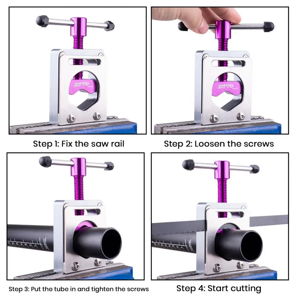 

Excellent High Hardness Universal Mountain Bike Cutting Saw Guide Retainer Multi-use Seat Tube Retainer Tool Repair Tool