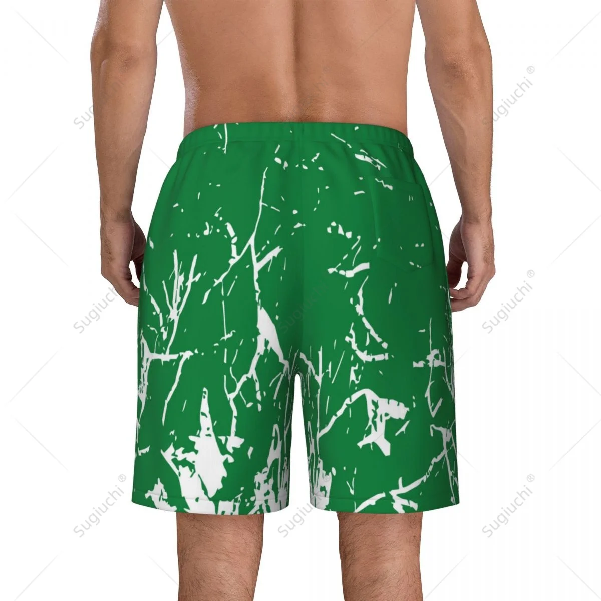 Men's Turkmenistan Flag Beach Pants Board Shorts Surfing Boys Soccer Cycling Swimwear Running Polyester