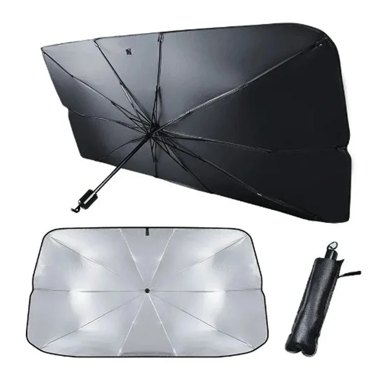 Car Windshield Sunscreen Retractable Thermal Insulation Front Windshield Parasol