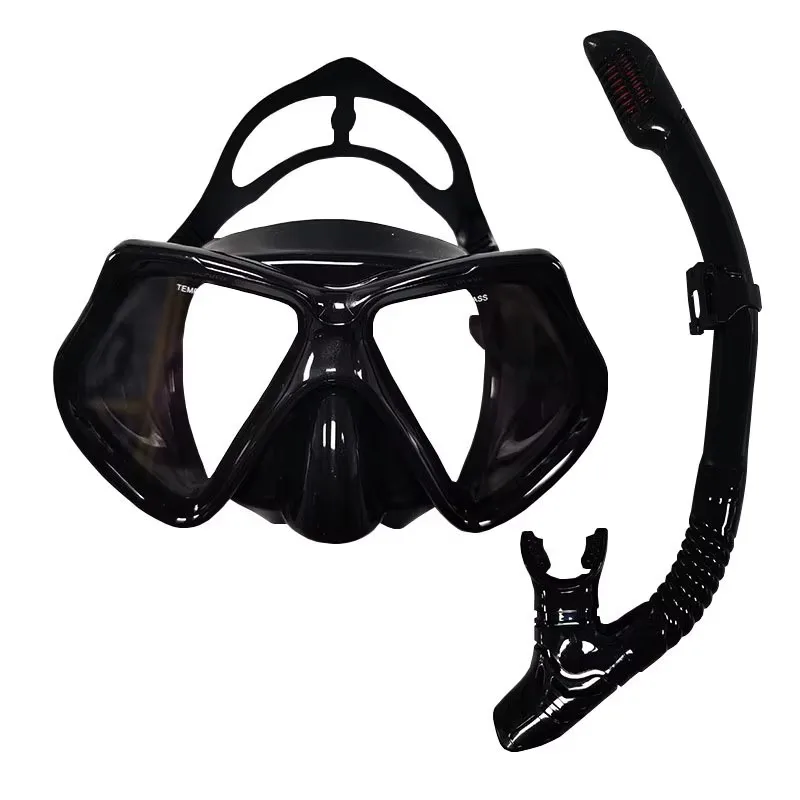 Adult Silicone Diving Set Coated Diving Mask for Freediving Swimming Water Sports Snorkeling Gear