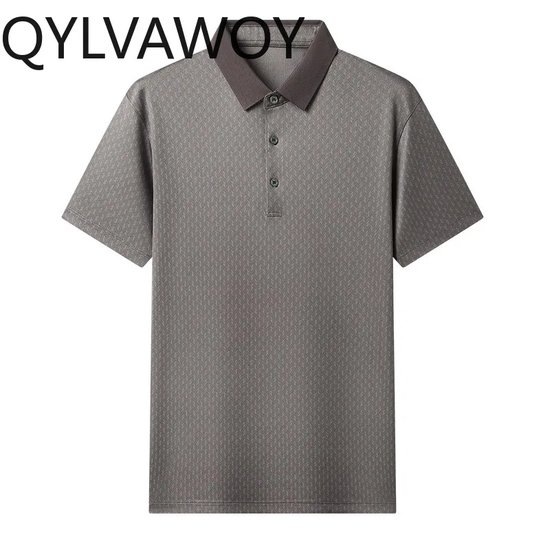 QYLVAWOY High-end Men's Polo Shirts Short Sleeve T Shirt New Summer Tops T Shirt Homme Casual Shirt Breathable Ropa De Hombre