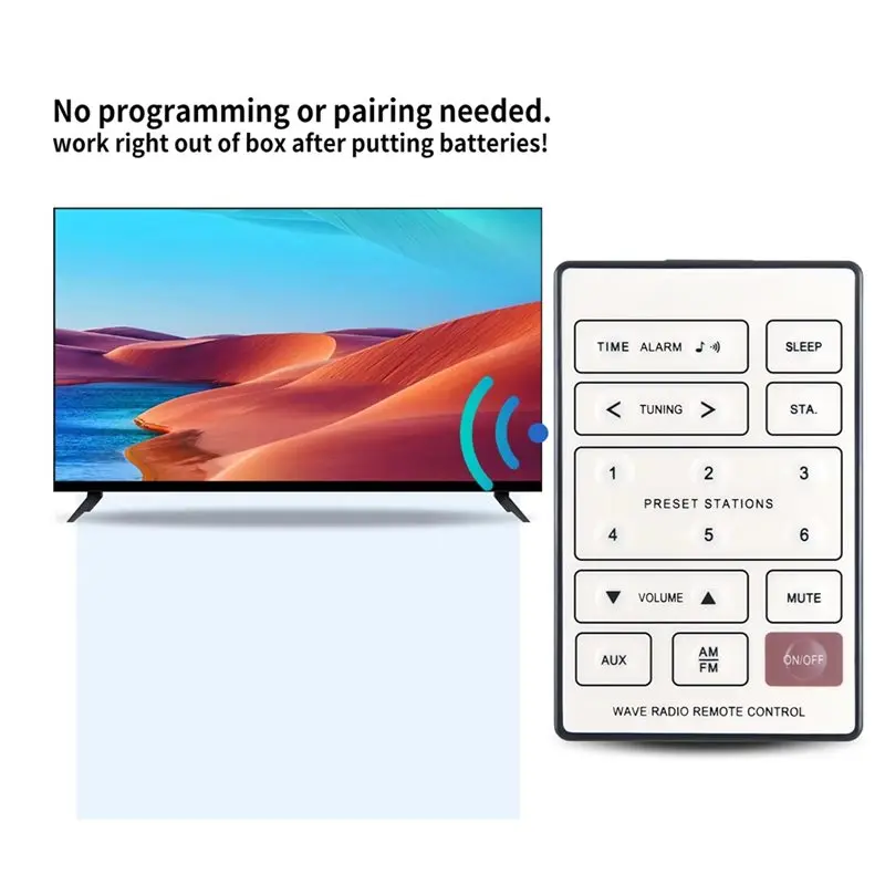 AS95 Replacement Remote Control for Bose WAVE RADIO AWRC, Speaker Remote Control, Home Media Useful, Easy to Use